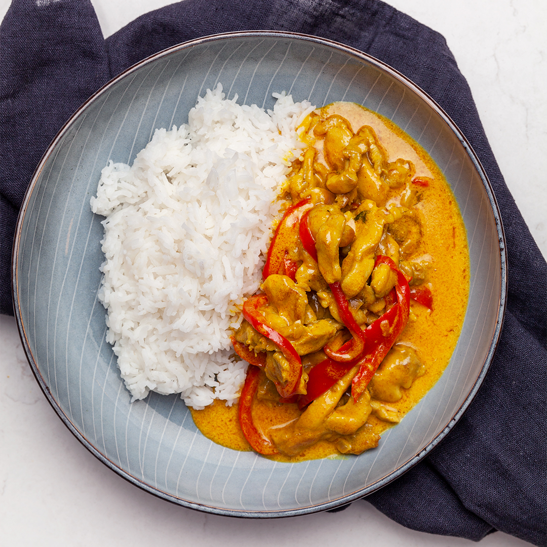 Kycklingcurry med ris